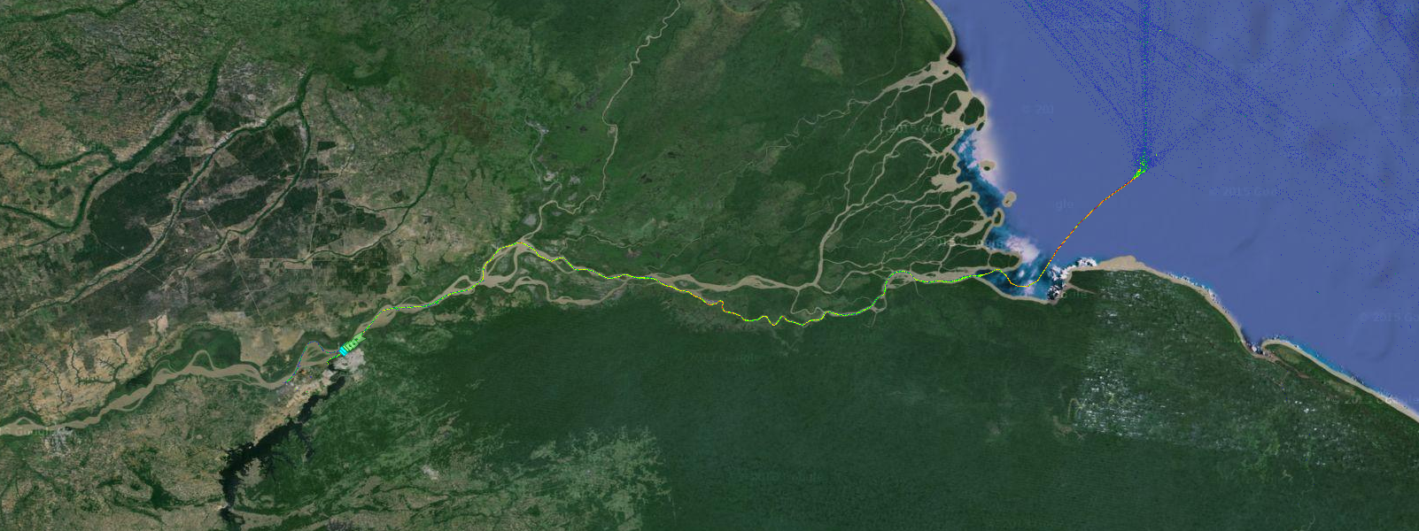 Live Marine Traffic, Density Map and Current Position of ships in ORINOCO RIVER